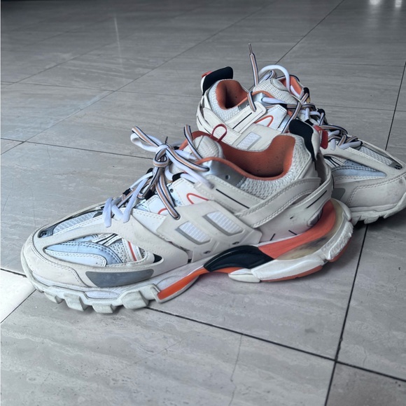 BALENCIAGA TRACK RUNNER ORANGE & WHITE - Picture 2 of 6